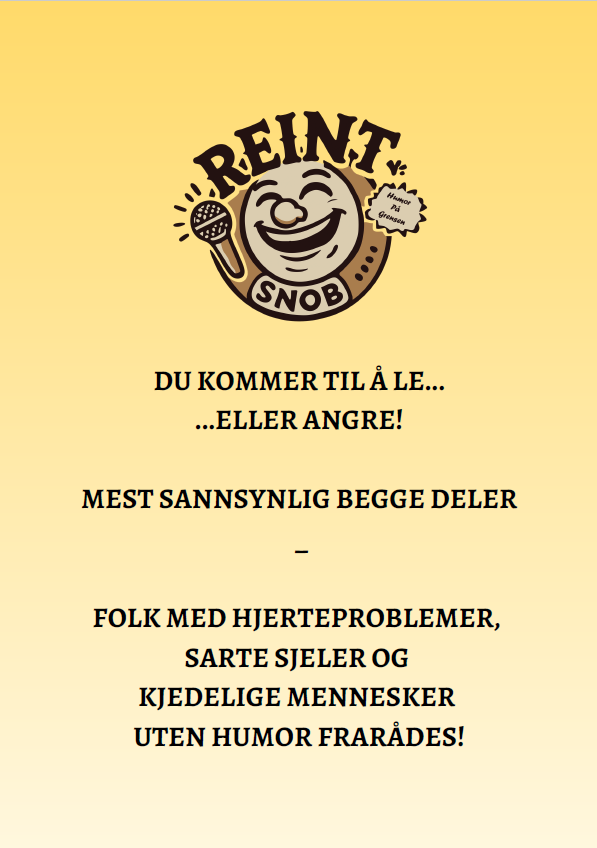 Reint Snob | Vitsebok 2026 | Versjon 2 | Signert