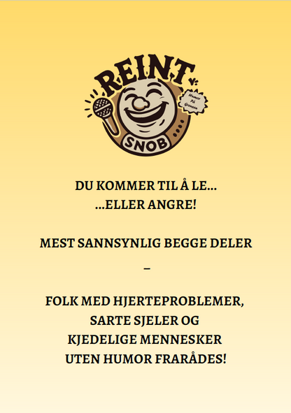 Reint Snob | Vitsebok 2026 | Versjon 2 | Signert