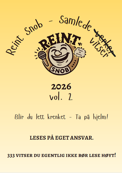 Reint Snob | Vitsebok 2026 | Versjon 2 | Signert